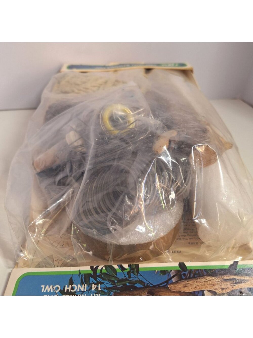 Oscar The Owl Kit 2126 14" Fibre Arts DIY Craft Vintage 70s FCM New Makes 1 Owl - Picture 10 of 10